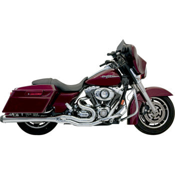B4 2:1 Exhaust - Black or Chrome Straight Can for 95-16 Bagger