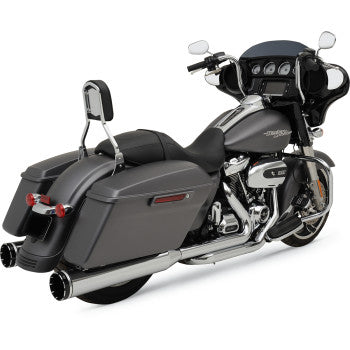 KHROME WERKS 2-into-2 Dominator Exhaust System with 4-1/2" Mufflers FL 17up M8