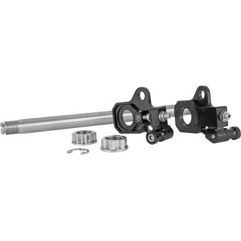 Performance Machine Axle Adjuster Kit - Black - Rear