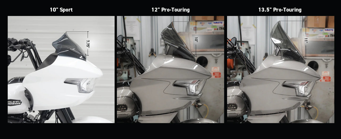 Klock Werks Sport Flare™ Windshield - 10" 2023.5-2024 Road Glide® (New Style Fairing)