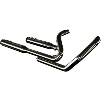 KHROME WERKS 2-into-2 Dominator Exhaust System with 4-1/2" Mufflers FL 17up M8