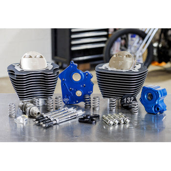 310-1229 132" Power Package Engine Performance Kit water-cooled Black Highlighted Fins - M8