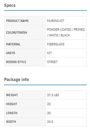 Klock Werks-FXRP Style Fairing Kit - '06-'17 FXD