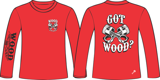 Got Wood Red Long Sleeve Tshirt.