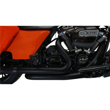 KHROME WERKS Aggressor 2-into-2 Crossover Headers - Black - M8