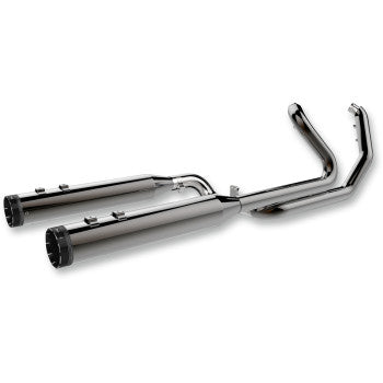KHROME WERKS 2-into-2 Dominator Exhaust System with 4-1/2" Mufflers FL 17up M8