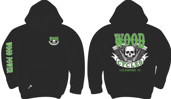 Wood Green & Black Hoodie
