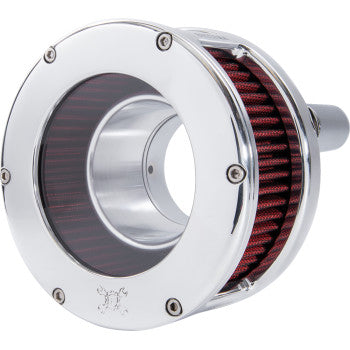 FEULING BA Series Air Cleaner Kit Chrome - Red Filter M8 17 up