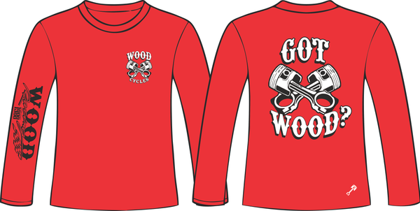 Got Wood Red Long Sleeve Tshirt.