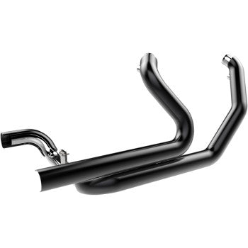 KHROME WERKS Aggressor 2-into-2 Crossover Headers - Black - M8