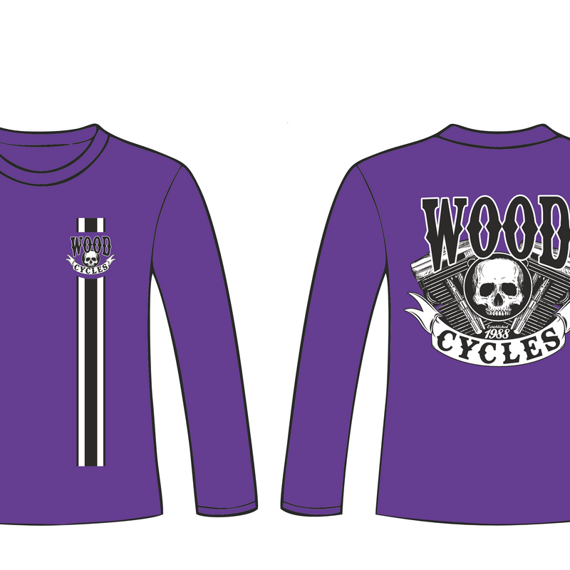 Wood Brand Purple Long Sleeve Shirt